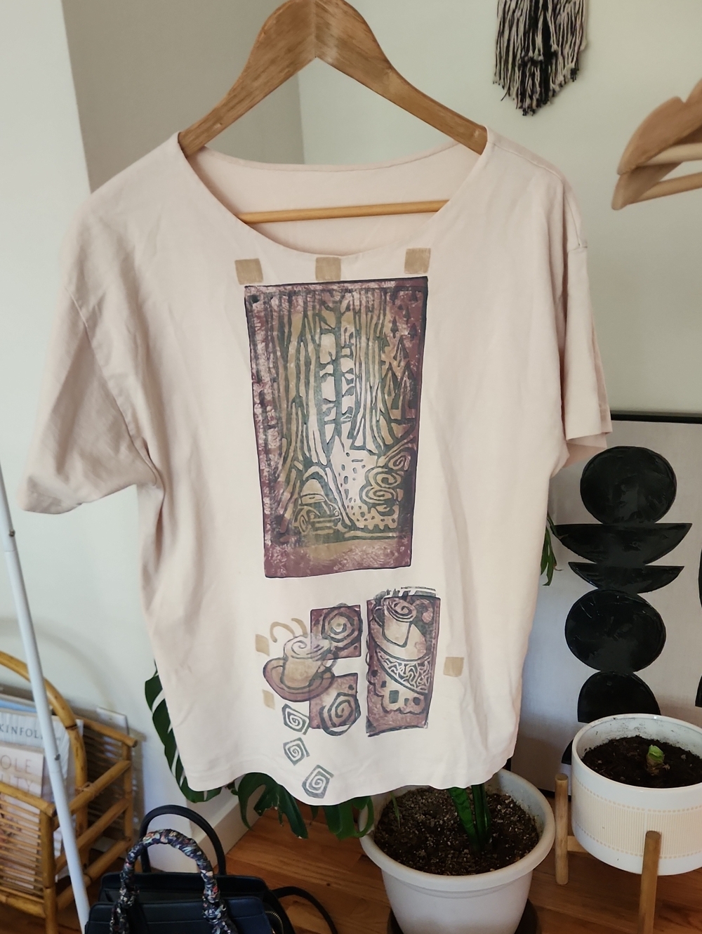 Blue Fish Vintage Hand Printed Top